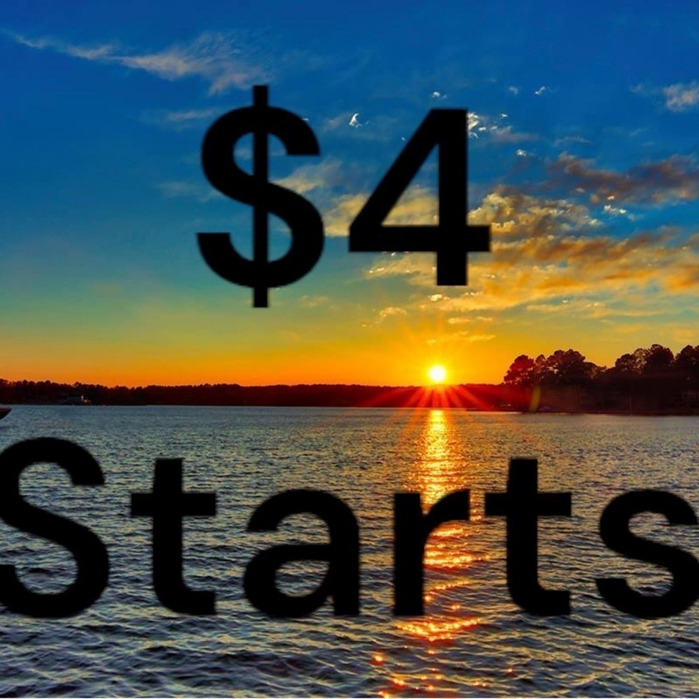 All items in this listing will start at $4 in a live show